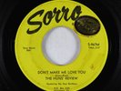 Northern Soul 45 - Huns' Review - Don’t Make Me Love You - Sorro - rare