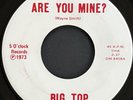 Big Top Are You Mine / What Can I Do Rare 5 O'Clock Records Soul Funk Rock 45