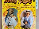 D - Johnny Hallyday Bonnie & Clyde EP 45T 1969 LARGE TONGUE Light Blue JAT
