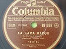 Frehel - La Java Bleue 78 Tours Columbia BF 670 EX+