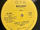 rare 12in crossover northern soul boogie funk  OTB signs of dying love MARK IV