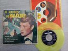 JOHNNY HALLYDAY:ep 45t rare on yellow disc Spain madison twist
