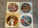 Four Disney Records LP Snow White Pinocchio Lady Tramp Fox Hound  Picture Disc