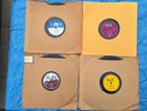 4 Blues 78 RPM Records, Jimmy Reed, Lightnin' Hopkins, Memphis Slim,Maurice King