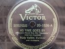 78 RPM As Time Goes By Two in One Blues Rudy Vallee Artie Shaw Victor 20-1526