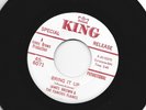 FUNK 45 -JAMES BROWN- BRING IT UP - WITH RADIO PROMO SPOKEN INTRO- HEAR-DJ  KING