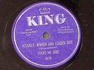 STICKS MC GHEE  BLUES IN MY HEART AND TEARS IN MY EYES/WHISKEY WOM 78 RPM 176-45