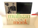 MULLIGAN MEETS MONK - RIVERSIDE - BLUE MONO DG ORIGINAL - VINYL EXCELLENT