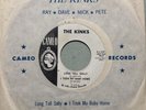 THE KINKS-LONG TALL SALLY-RARE CAMEO EP WLP DJ Promo w Rare Sleeve 45rpm