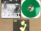 INFEST Slave LP Deep Six Draw Blank Green Translucent wax punk hardcore thrash