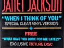Janet Jackson, Double Single, Picture Disk Plus Clear Vinyl, When I Think Of You