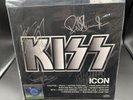 KISS ICON Vinyl Record Autographed By Original Members; Gene Simmons Peter Criss