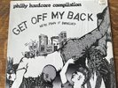 PHILLY HARDCORE COMPILATION-GET OFF MY BACK LP-YDI MCRAD KBD OI PUNK VINYL