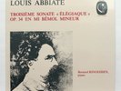 BERNARD RINGEISSEN ⸺ LOUIS ABBIATE sonata no.3 op.34 ⸺ CALLIOPE LP NM