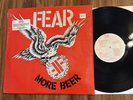 FEAR   MORE BEER LP   RESTLESS RECORDS 72039-1   Rare Orig. 1985 PUNK   SHRINK