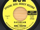 IRMA ROUTEN - DAYDREAM / I WILL SACRIFICE - SOUL FUNK 45 MGM PROMO *HEAR* RARE
