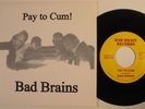 Punk 45 BAD BRAINS Pay To Cum BAD BRAINS VG++ rsd picture sleeve f