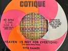 TITO RAMOS - Heaven (Is Not For Everyone) / RARE LATIN SOUL CROSSOVER NY COTIQUE