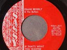 northern soul   FRANK BEVERLY   If That's What You Wanted   SASSY 1002-2