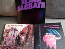 (3) Vintage Black Sabbath Self Titled, Paranoid, Master Of Realm Vinyl LP Lot