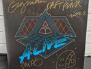 DAFT PUNK : RARE SIGNED ALIVE VINYL LP ALIVE