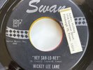 MICKEY LEE LANE Hey Sah -Lo-Ney/Of Yesterday SWAN 4222 PGH Rocker STRONG VG