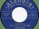 AMOS MILBURN One Scotch, One Bourbon, One Beer / What Can I Do 45rpm Aladdin '53