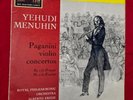 Yehudi Menuhin Violin Paganini concerto LP His Master's Voice EMI OASD 400