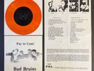 BAD BRAINS Pay To Cum  1989 CLEAR ORANGE VINYL 7