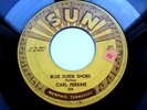 CARL PERKINS BLUE SUEDE SHOES/HONEY DON'T  1956 SUN 234 ROCKABILLY 45 RPM RECORD