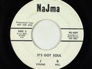 Funk/Sweet Soul 45 - J Young B Hill - It's Got Soul - NaJma - rare