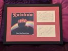 ROCK  /  DEEP PURPLE / RAINBOW:  full band autographed, framed & glazed +COA