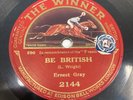 TITANIC Memorial 78 rpm Record BE BRITISH / STAND TO YOUR POST Ernest Gray VG+/E