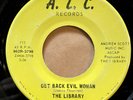 The Library Get Back Evil Woman What's The World Coming To 45 ALC Iowa VG+ Hear