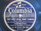 Joséphine Baker 78 RPM / Tout N`Est Qu`Un Chant D`Amour (41-0525-KT)