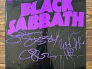 Black Sabbath Master of Reality LP UK pressing autographed by Ozzy ,Tony Geezer