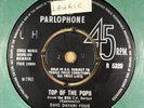 DAVE DAVANI FOUR-TOP OF THE POPS / WORKIN' OUT-OG UK PARLOPHONE 45-RARE -CLIP