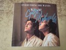 GEORGE MICHAEL HAND SIGNED 1980s EXCELLENT Wham  Everything She Wants SLEEVE 45