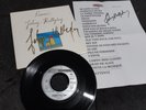 Johnny Hallyday Autograph 45t LAURA Signed Live Concert Tour USA Collectors