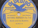 HEARBoots And His Buddies Rhythmic Rhapsody Swanee River Blues Jazz 78 RPM