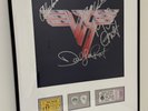 FRAMED SIGNED Van Halen LP II FULLY SIGNED LP Roth Eddie Alex Anthony TICKETS