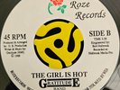 Modern Soul Funk Boogie 45 - Gratitude Band - The Girl Is Hot - Roze Vg++ HEAR