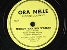 JOHNNY YOUNG: money talking woman / worried man blues ORA NELLE Single 78 RPM