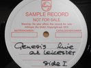 GENESIS: Live at LEICESTER 1973 TEST PRESS ONLY DUTCH PHILIPS 2LP VG Prog Rock
