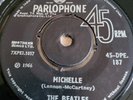 THE BEATLES  MICHELLE / YOU WON'T SEE ME  INDIA   PARLOPHONE 45-DPE.187