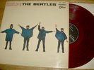 The BEATLES - HELP  Japanese RED colored vinyl Stereo LP Odeon OP-7387