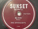 RARE The Crystalights - Oh Baby / The Bells Doowop 78 RPM NM