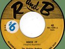ROCKING BROTHERS Rock It / Behind the Sun 45rpm R and B 1955 sax honker