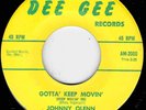NORTHERN SOUL -  JOHNNY OLENN - GOTTA' KEEP MOVIN' - DEE GEE