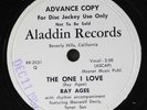 RAY AGEE: the one i love / deep trouble ALADDIN Single 78 RPM
